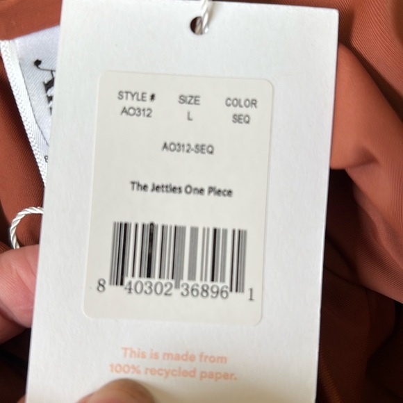 Andie Swim The Jetties One Piece Sequoia size‎ Large NWT - Picture 8 of 8